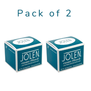 Jolen Creme Bleach Lightens Dark Hair Creme 28 g + Accelerator 7 g (Pack of 2)